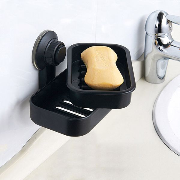 All Black Bathroom Soap Holder Stand