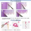 FESHFEN One-Touch Extension Color Extensions, Point Wig, Long, Clip Included, Set of 6, Solid Color, Gradient (Blue, Light Blue)