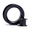 Custom Plugs Black Silicone Ear Tunnels (3mm)