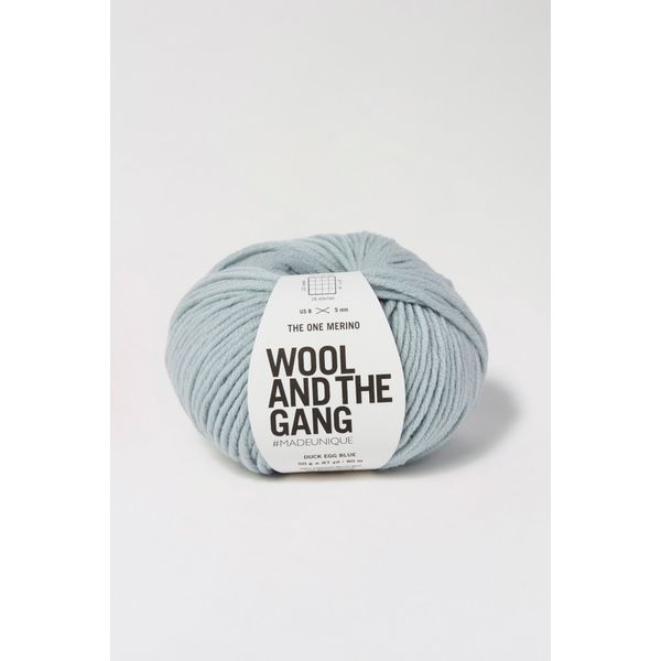 Wool and the Gang, The One Merino, Duck Egg Blue, 50g, Aran/Worsted