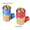 High Low Quick Connector Adapter Coupler Auto HVAC Manifold Gauge Conversion Kit