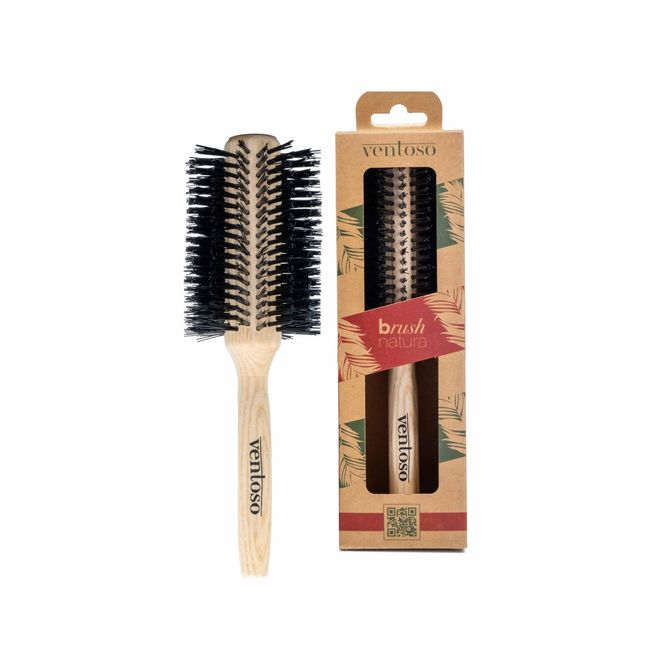 Ventoso Brush Natura No:7 Ahşap Fön Fırçası