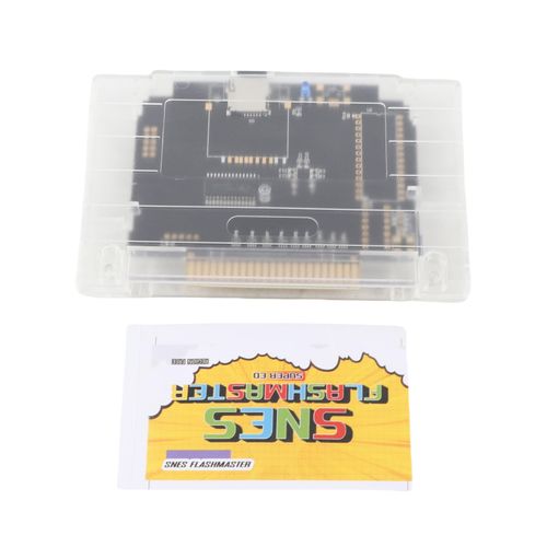 Game Cartridge for SFC, 3000 in 1 Video Game Cartridge with 8GB Memory Card, Save Game Data Backup Automatic V1.0 Game Cartridge for USA Console, ABS Material (Transparent White)