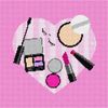 Pepita Needlepoint kit: Love Makeup, 10" x 10"