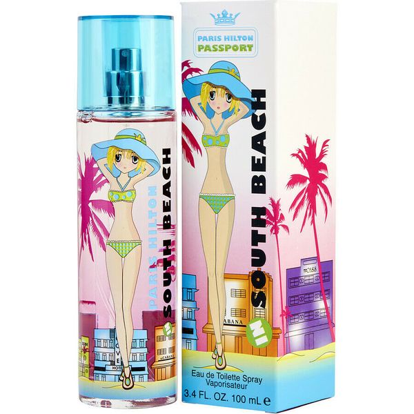 Women Passport In South Beach By Paris Hilton 3.4 oz Edt Spray New Cut top Box