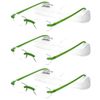 Calabria 715 Flexies Oval Bendable Rimless Reading Glasses +4.50 Celery (3Pack)