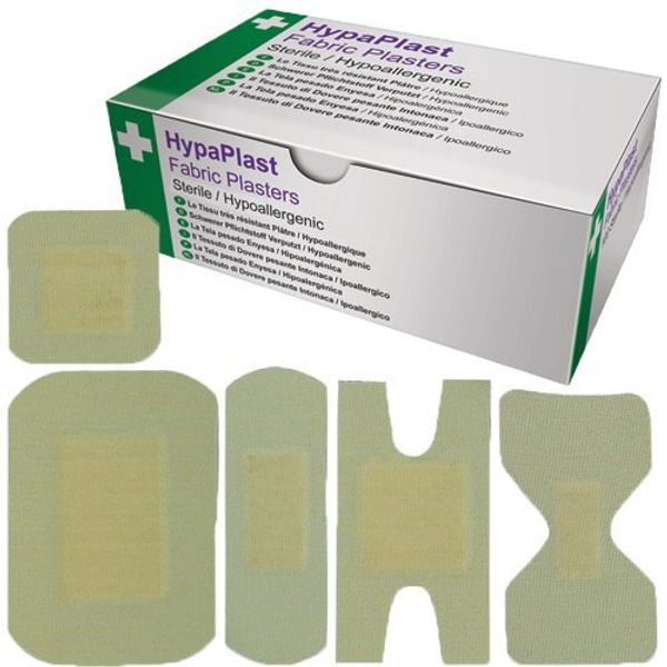 HypaPlast Stretch Fabric Plaster - Assorted (Box of 100)