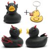 Rubber Duck Devil Black | Bathduck | Duckshop | L: 8 cm
