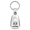 Ram Chrome Teardrop Key Fob Logo Key Chain Key Ring Official Licensed