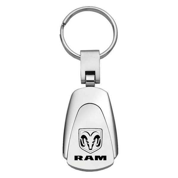 Ram Chrome Teardrop Key Fob Logo Key Chain Key Ring Official Licensed