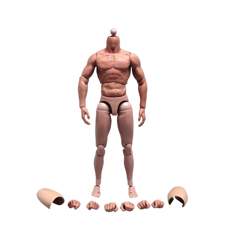1/12 Scale Black T-Shirt For 6” Muscular Action Figure Body – FIGLot Accessory