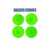 Traxxas 10457-GRN SLASH Modified Mud Plug Wheel Discs (GREEN) (4) TRA1