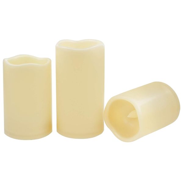 TVTD Flameless LED Remote Control Electronic Plastic Candle