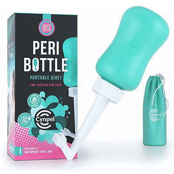 Cynpel Peri Bottle Portable Bidet Sprayer Bottle w/Waterproof Travel Bag 450 ml