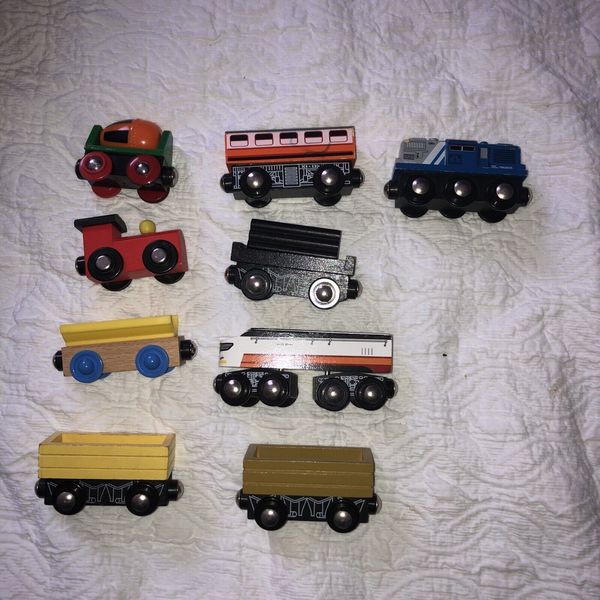 Wooden  Trains Lot Brio Tru Imaginarium Engines Coach Cement Mixer Tru3670