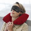 Inflatable Travel Neck Pillow - Soft Flight Rest/Support Cushion Head & Neck (Grey)