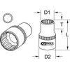 KS Tools 911.157 1/2-inch 10mm Bi-Hex Socket