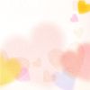 Midori Colored Paper Glitter Heart Pattern 33115006