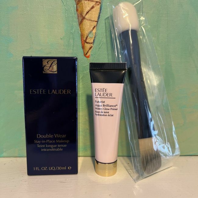 Set of Estee Lauder Double Wear Stay-in-Place Makeup Shade 2C0 Cool Vanilla