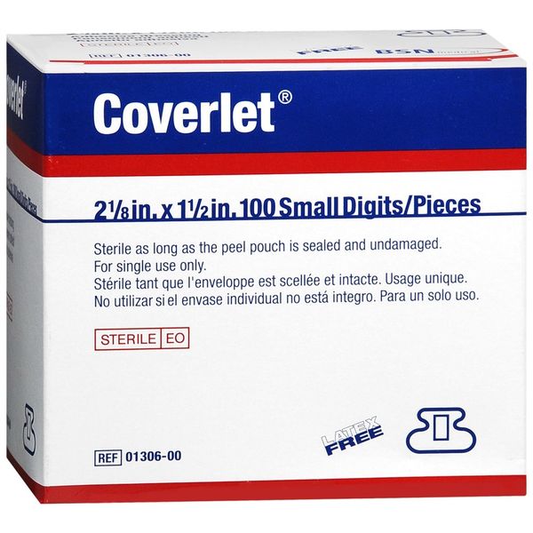 Coverlet Adhesive Dressing Strips Small Fingertip - 100
