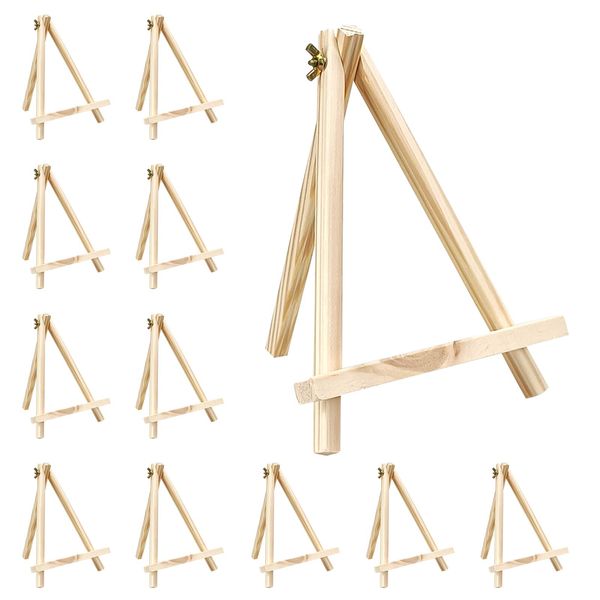 9 Inches Wood Tabletop Easels for Painting Canvas,Set of 12 Small Easel for Painting Art Craft Painting Easel Stand for Artist Adults Students Classroom (9 Inches 12Pcs)