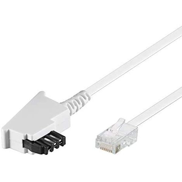 getyd® 15m TAE RJ45 DSL VDSL Internet Kabel - weiß - für Fritz Box/Speedport Wlan Voip Router IP Anschlußkabel