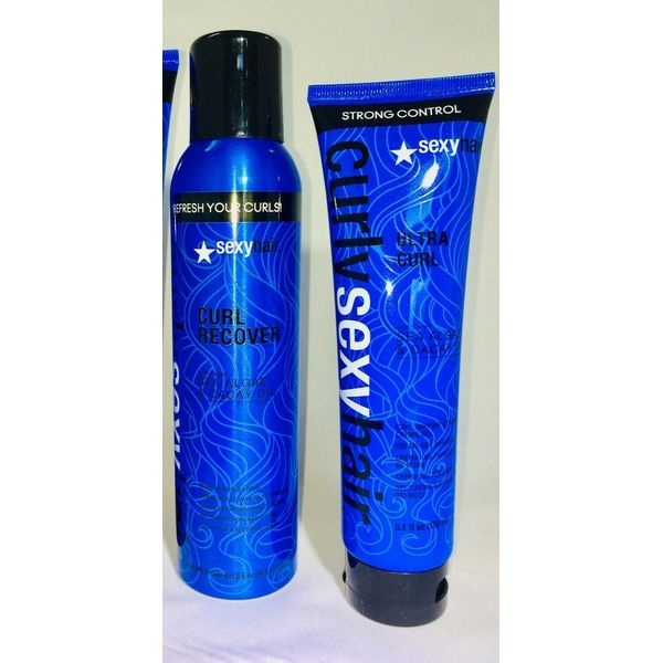 Curly Sexy Hair Ultra Curl Syling Creme-Gel + Curl Recover Spray SET KIT