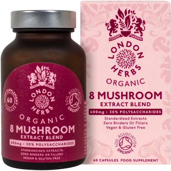 8 Mushroom Complex Organic Extracts 60ct