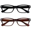 The Reading Glasses Company Black Brown Readers Value 2 Pack Mens Womens RR77-12 +3.00