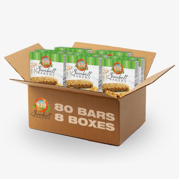 Sunbelt Bakery Oats & Honey Chewy Granola Bars, 80-1.0 OZ Bars (8 Boxes)