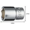 Tone Socket (6 Angle) 2S-12 Insertion Angle 0.25 inch (6.35 mm) (1/4 inch), Double Side Width 0.5 inch (12 mm)