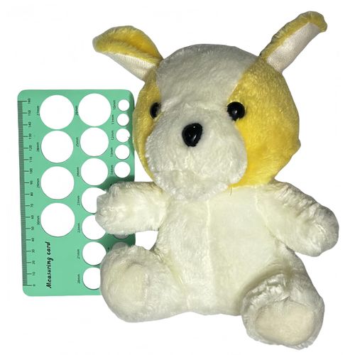 WYBDANS Safety Eye Sizer Tool,Effortlessly Measure Safety Eyes from 10mm to 30mm Size，Perfect for DIY Stuffed Animals Eyes, Doll Making, and Crafting Supplies(Green)