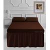 Plain Dyed Easy Care Percale Polycotton Chocolate Pillowcase Pair Only