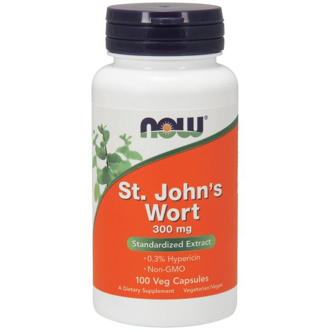 NOW Foods St. John's Wort, 300 mg, 100 Veg Capsules