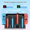 Charging Dock Compatible with Nintendo Switch for Joy Con & OLED Controller, Charging Dock for Joycon Controller, Charger Stand Station with Charging Cable (Nintendo Switch)