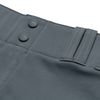 CHAMPRO Boys' Triple Crown Open Bottom Youth Baseball Pants, Graphite, Black Pipe, Medium