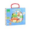 Vilac 2643 House Wooden Puzzle, Multi-Color