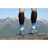 Compression Calf Sleeves Men & Women - Shin Splint Compression Sleeve 20-30mmhg, Best Footless Compression Socks for Achy Calf, Running, Nurses, Pregnancy, Post-Surgery Relief (1 Pair BLK-BLU S/M-M/L)