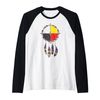 Native Americans - Medicine Wheel Dreamcatcher 2 Raglan Baseball Tee