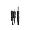 Hosa YPR124 Y-Cable 6.3 MM TS Jack