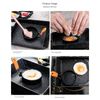 Egg Shaper Egg Ring Fried Egg Mould Egg Rings for Pan with Silicone Brush & Handle for Roasting Eggs, 4 Pack Round
