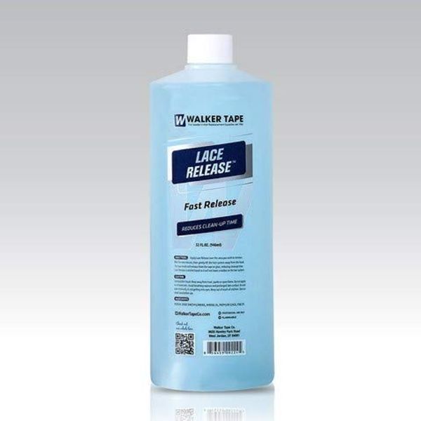 Lace Glue or Adhesive Tape Remover - Works on Bond Residue Buildup for Cleaner Wig and Healthy Scalp - Thin Mesh Damage Protector - 32 oz Bottle