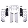 eXtremeRate Chrome Sliver Joy con Handheld Controller Housing with Full Set Buttons, DIY Replacement Shell Case for Nintendo Switch Joycon & Switch OLED Joy con Console Shell NOT Included