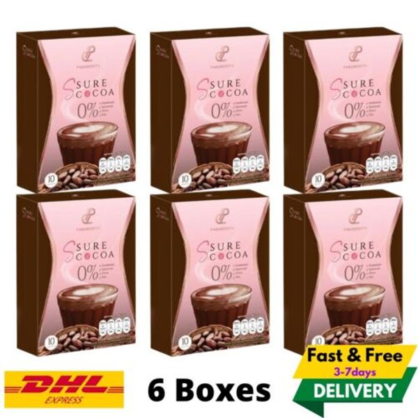 6x S Sure Cocoa Instant Powder Mix Drink Control Hunger Pananchita No Sugar