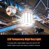 150W LED Temporary Work Light Linkable High Bay Construction Hanging Light 5000K