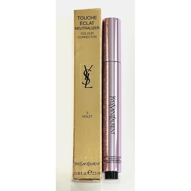 YSL Touche Eclat Neutralizer Colour Corrector # 3 Violet .08 fl oz / 2,5 ml NIB