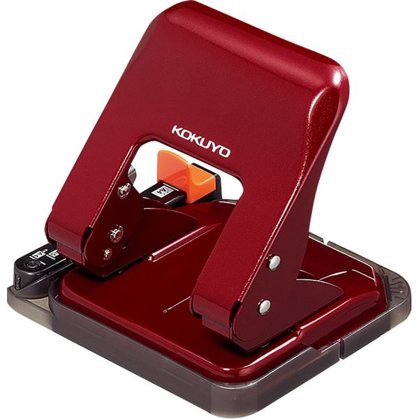 Kokuyo 2 Hole Punch, Paper Size Guide Included