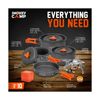 Camping Cookware Mess Kit Set with Stove - Backpacking Compact Camping Cookwa...