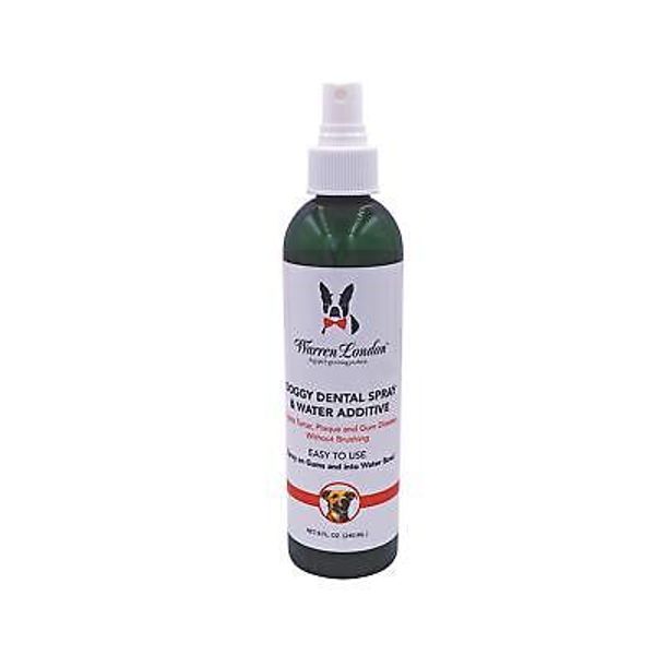 Doggy Dental Breath Freshener Spray & Pet Water Additive, 8oz, Made in USA