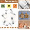 Large 11.6cm Gingerbread Man Shaped Cookie Cutter,12cm，Gingerbread Man Cutters for Baking